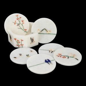 Marbel Inlay Coaster Set