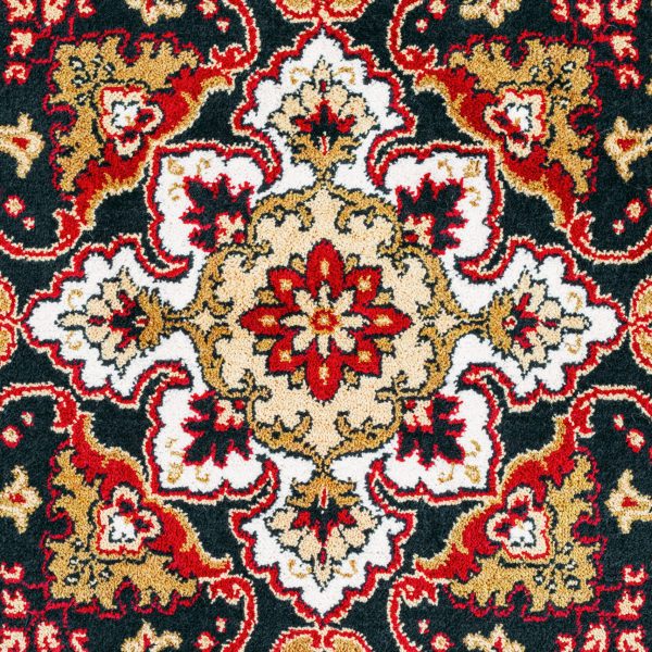 Oriental Persian Carpet Texture Background With East Patterns.